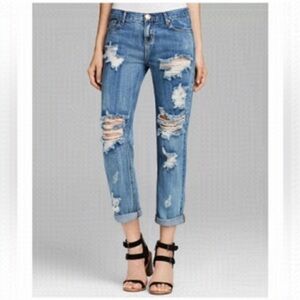 One Teaspoon Awesome Baggies Low Waist Medium Rise Relaxed Leg Size 26